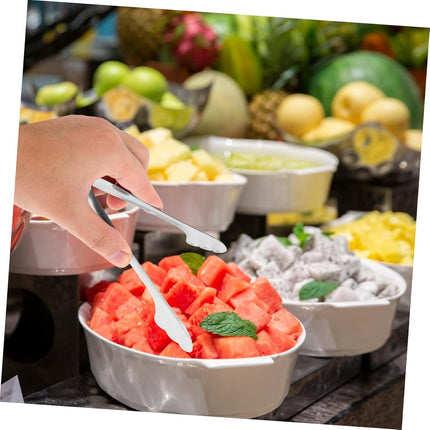 1 Piece Reusable Stainless Steel Food Clip Ice Salad Buffet Retro Angel Wing Design.
