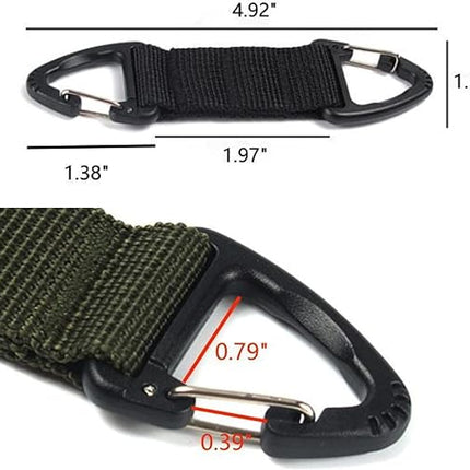 6-Piece Triangular Carabiner Hooks Set 3 Colors Multi-functional for Keys Outdoor Use and Organizing.