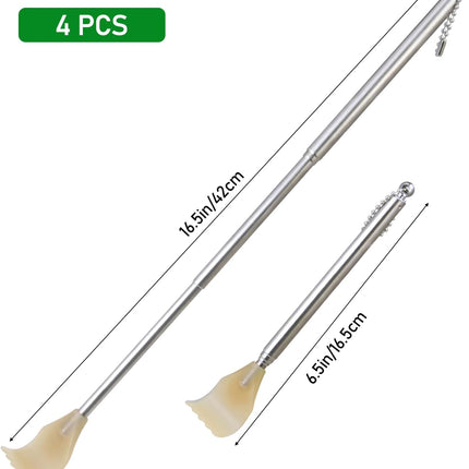4 Piece Metal Extendable Mahjong Handles for Mahjong Sets and Accessories Enhance Game Feel and Smoothness.