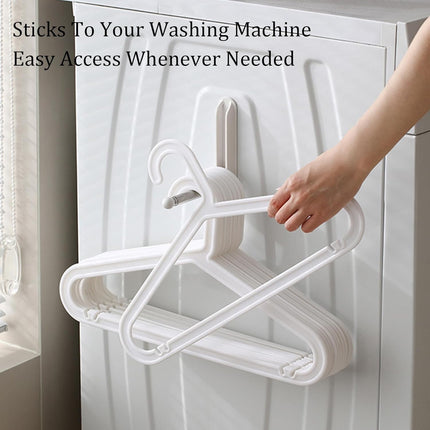 Foldable Clothes Hanger Holder Magnetic Self Adhesive Space Saving Organizer for Hangers 1 Piece.