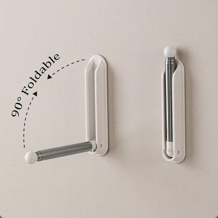 Foldable Clothes Hanger Holder Magnetic Self Adhesive Space Saving Organizer for Hangers 1 Piece.