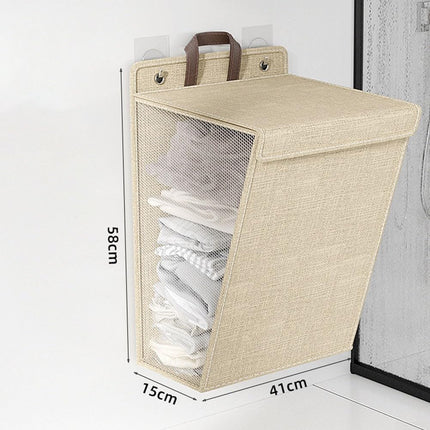 Foldable Laundry Basket with Sturdy Handles - Waterproof Clothes Washing Container - Space Saving Design.