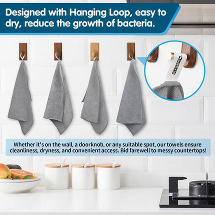 Microfiber Cleaning Cloth, 20 Pack Cleaning Rags& Grey Microfiber Cleaning Cloth -Pack of 12.