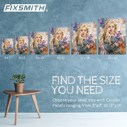 Painting Canvas Panel Boards - 5x7 Inch Art Canvas,24 Pack with 12x16 Inch Canvas Board Super Value 12 Pack,100% Cotton,Primed Canvas Panel,Acid Free,Artist Canvas Boards.