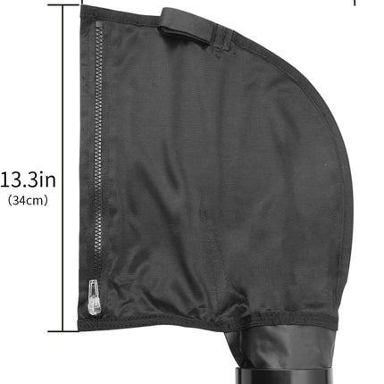 Black Nylon Mesh Pool Cleaner Bags,All Purpose Filter Bag K13 K16 with Zipper Replacement for Polaris 280 and 480 Pool Cleaner(2 Pack).
