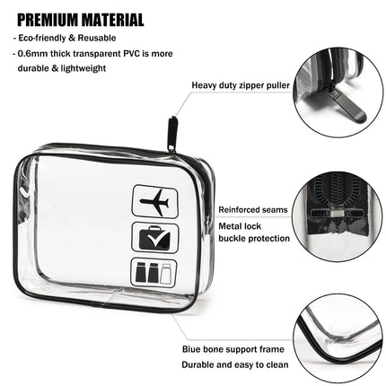 TSA Approved Toiletry Bag for Women Men and Mini Jewelry Travel Case, PU Leather Organizer Box.