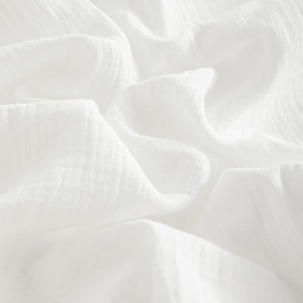 2 Pack Muslin Cott Mini Crib Sheets, Soft and Breathable Double Layer 24x38 Baby Crib Sheets for Mini Crib and Toddler Mattresses, Boys, Girls, Unisex, White, 24x38 Inches.
