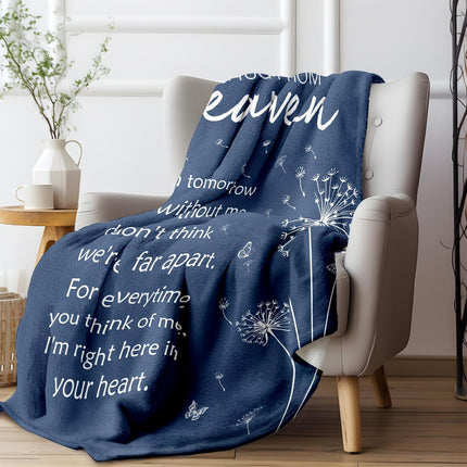 Sympathy Gifts for Loss of Loved One, Soft Flannel Memorial Blanket, Bereavement Gift Idea, Grief Sorry for Your Loss for Mom Dad Grandma Grandpa Sister - 50‘’ X 60‘’.