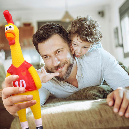 Screaming Chicken & Squeaky Chicken Dog Toy – Two Hilarious Prank Toys for Fun, Stress Relief & Play.