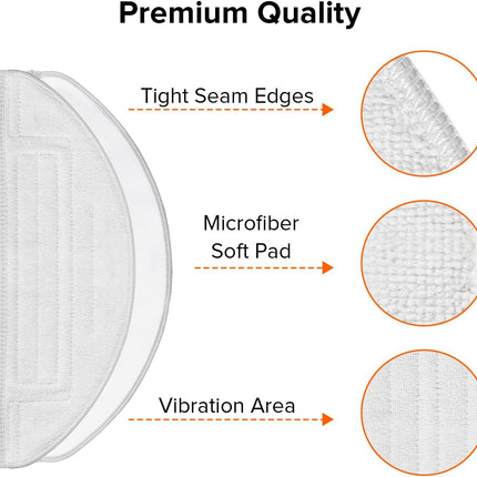 Mop Cloth for S8+ & S8 & S7 MaxV Robot Vacuum (2 Pcs).
