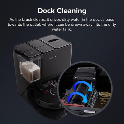 High-Speed Cleaning Brush for Saros 10/S8 MaxV Ultra/S8 Max Ultra/S8 Pro Ultra/S7 Max Ultra/S7 MaxV Ultra for Mop Washing and Dock Self-Cleaning (2pcs Included), Robot Vacuum Accessories.