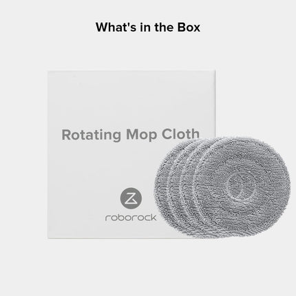 Rotating Mop Cloth for Saros 10R & Saros Z70 Robot Vacuum Cleaner, 4PCS High-Absorbency Microfiber, 200 RPM Spinning Speed, 30 Water Flow Levels.