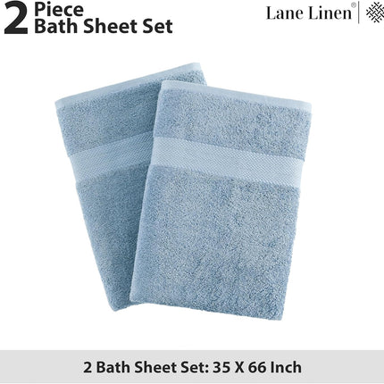 Bath Sheets Bathroom Towel Set- 2 Pack 100% Cotton Extra Large Bath Towels, Oversized Bath Towels, Luxury Bath Towels Large Bathroom Set, Shower Towels Bath Towel Sets for Bathroom, 35x66 - Allure.
