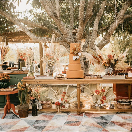 Artificial Pampas Grass Decor, 100 PCS Pampas Grass Contains Bunny Tails Dried Flowers, Reed Grass Bouquet for Wedding Boho Flowers Home Table Decor, Rustic Farmhouse Party (White and Brown).