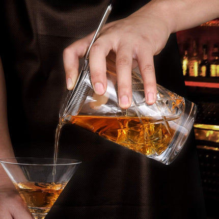 Professional 24 Oz Cocktail Mixing Glass, Thick Bottom Seamless Crystal Mixing Glass.