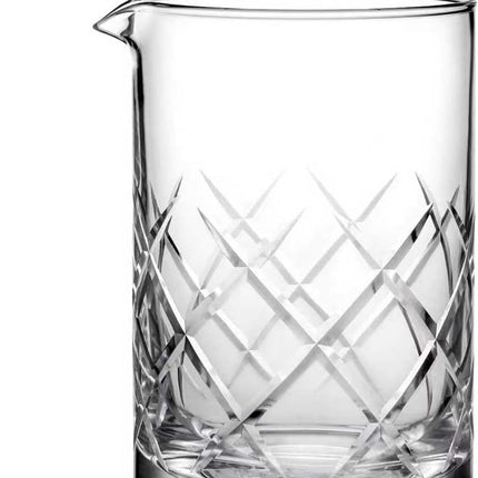 Professional 24 Oz Cocktail Mixing Glass, Thick Bottom Seamless Crystal Mixing Glass.