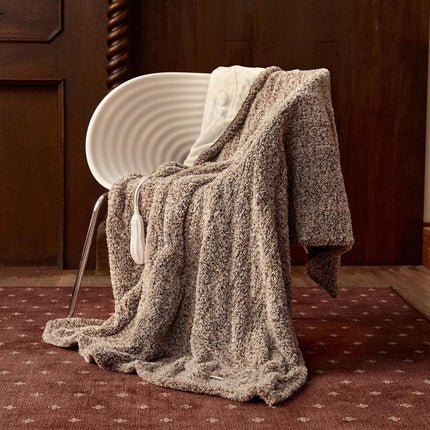 Heated Blanket Electric Throw 50" x 60" -Heated Throw Blanket with 5 Heating Levels & 3 Hours Auto Off,Machine Washable,ETL & FCC Certification,Over-Heat Protect（Racoon）.