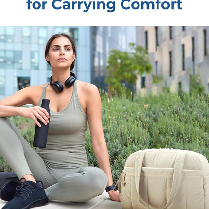 Gym Bag for Woman, 24L Carry on Travel Duffle Bag with Wet Pocket, Water Resistant Weekender Bags for Sports, Trips, Camel.