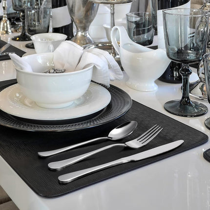 24-piece Forks and Spoons Silverware Set, Food Grade Stainless Steel Flatware Cutlery Set for Home, Kitchen and Restaurant, Mirror Polished, Dishwasher Safe.