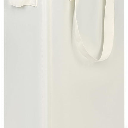Slim Laundry Hamper with Handles, Collapsible Small Hamper for Laundry, Dirty Clothes Basket for Bedroom, Dorm and Laundry Room, 48L (12.7 Gallon) Beige.