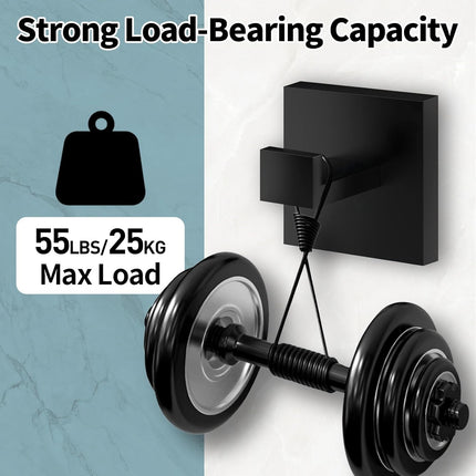 4 Pack Bathroom Towel Hooks, Screw-in Square Matte Black Wall Hooks Robe Hook, Anti-Rust SUS304 Stainless Steel Heavy-Duty Door Hanger Coat Hook, Sturdy for Bathroom/Bedroom/Kitchen/Hotel.