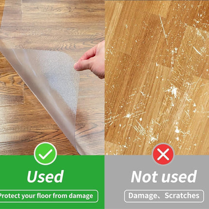 Office Chair Mat for Hard Wood Floors - 30"x48" Heavy Duty Anti-Slip Hardwood Floor Protector Rug - Easy Clean.
