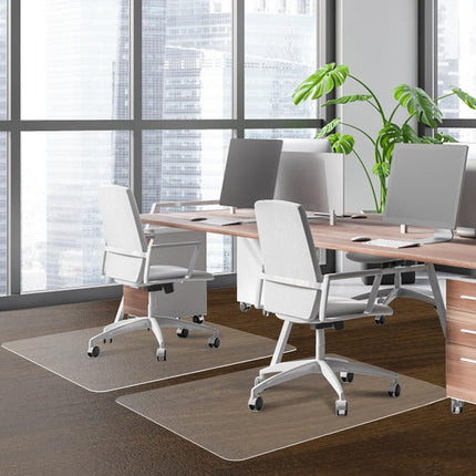 Office Chair Mat for Hard Wood Floors - 30"x48" Heavy Duty Anti-Slip Hardwood Floor Protector Rug - Easy Clean.