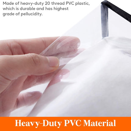 4 Pack Clear Clothes Storage Bags, 40L Plastic Blanket Storage Bags, Vinyl Foldable Moving Bags with Zipper, Closet Organizers and Storage Containers for Bedding, Duvet, Comforter.