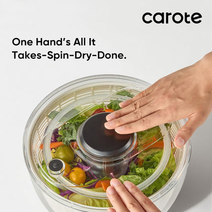 6.4 Qt Salad Spinner Large Lettuce Spinner Plastic Vegetable Fruit Washer, Vegetable Cleaner Salad Cleaner Lettuce Washer, Non-Slip Base, BPA-Free.