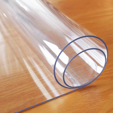 Clear Table Protector, 1.5mm Thick 24 x 48 Inch Desk Protector Mat Clear, Waterproof Plastic Table Cover, Vinyl Desk Cover for Office, Writing Desktop.