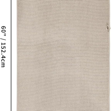 430 GSM Microfiber Oversize Quick Dry Lint Free Bath Towel, 60 x 30 in, 4 Pack (Waffle Weave).