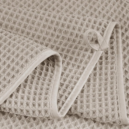 430 GSM Microfiber Oversize Quick Dry Lint Free Bath Towel, 60 x 30 in, 4 Pack (Waffle Weave).