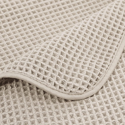 430 GSM Microfiber Oversize Quick Dry Lint Free Bath Towel, 60 x 30 in, 4 Pack (Waffle Weave).