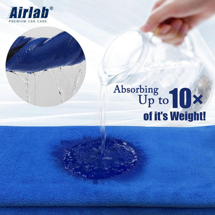 Microfiber Car Drying Towels 800GSM Thick Plush Cleaning Cloths Auto Detailing Quick Dry Wash Cloth for Interior & Exterior Lint Free, Streak Free, 40 x 40 cm, 4 Pack.
