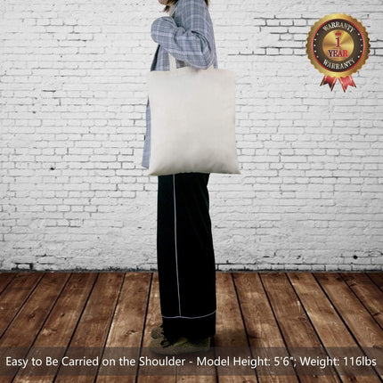 5 | 12 | 24 Pack Economical 16"x15" Cotton Tote Bag, Reusable Grocery Shopping Bags, DIY Your Creative Designs.