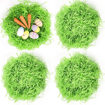 1/2 LB Easter Grass Basket Filler Recyclable Paper Shred for Easter Basket Filler Creative Eggs Decor Gift Wrap Crinkle & Filler Paper.