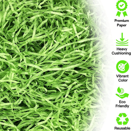 1/2 LB Easter Grass Basket Filler Recyclable Paper Shred for Easter Basket Filler Creative Eggs Decor Gift Wrap Crinkle & Filler Paper.