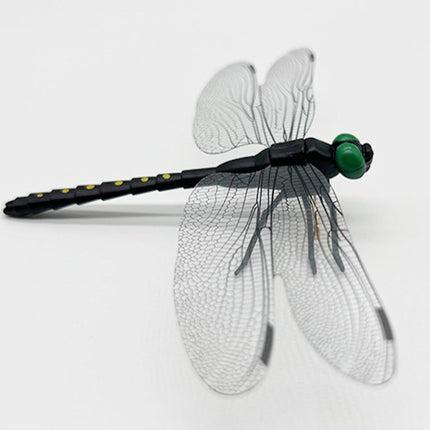 20 Pcs Dragon Fly Clips for Bugs Repellent, 3D Artificial Dragonfly Hat Clip, Dragonfly Garden Decor (20, Black*20 Pcs).