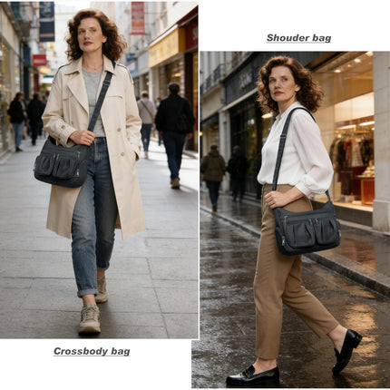 Crossbody Purses for Women Shoulder Handbags Lightweight Waterproof Nylon Travel Bag Ladies Pocketbooks.