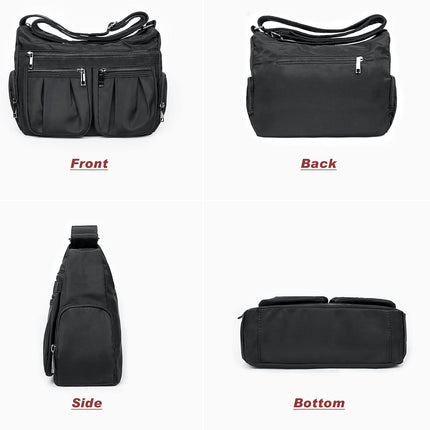 Crossbody Purses for Women Shoulder Handbags Lightweight Waterproof Nylon Travel Bag Ladies Pocketbooks.