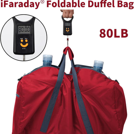 Foldable Duffle Bag 30 inch 75L Large Lightweight Luggage Bag for Travel Camping Storage-Red.