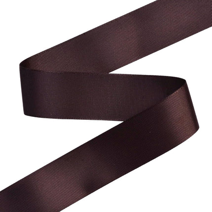 Brown Grosgrain Ribbon, 1 1/2 Inch 50 Yards, Great for Crafts Bows Flower Bouquet Wedding Home Decor Gift Wrapping.