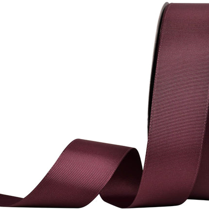 Burgundy Grosgrain Ribbon, 1 1/2 Inch 50 Yards, Great for Crafts Bows Flower Bouquet Wedding Home Decor Gift Wrapping.