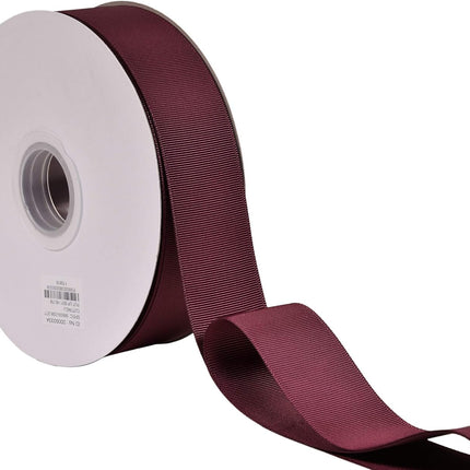 Burgundy Grosgrain Ribbon, 1 1/2 Inch 50 Yards, Great for Crafts Bows Flower Bouquet Wedding Home Decor Gift Wrapping.
