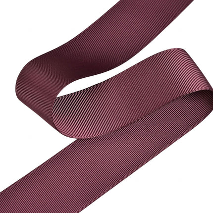 Burgundy Grosgrain Ribbon, 1 1/2 Inch 50 Yards, Great for Crafts Bows Flower Bouquet Wedding Home Decor Gift Wrapping.