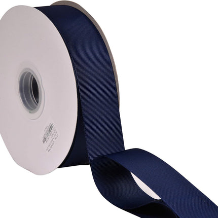 Navy Grosgrain Ribbon, 1 1/2 Inch 50 Yards, Great for Crafts Bows Flower Bouquet Wedding Home Decor Gift Wrapping.