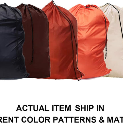 Extra Large Laundry Bag 6 Pack, Varied Colors, Travel Laundry Bags with Drawstring Closure, 30"x40", for college, dorm and apartment dwellers (6PCS).