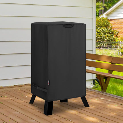 30 Inch Electric Smoker Cover for Masterbuilt, Heavy Duty Waterproof Vertical Smoker BBQ Grill Cover, All Weather Resistant, 18" W x 17" D x 33" H.