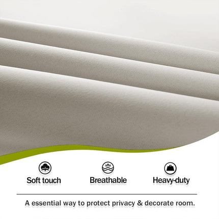 Cream Insulated Door Curtain Spefrowx, Rod Pocket French Curtain Window Treatment for Sliding Door with Adjustable Tieback Elegant Home Decoration, 25 x 72 inches, 1 Panel.