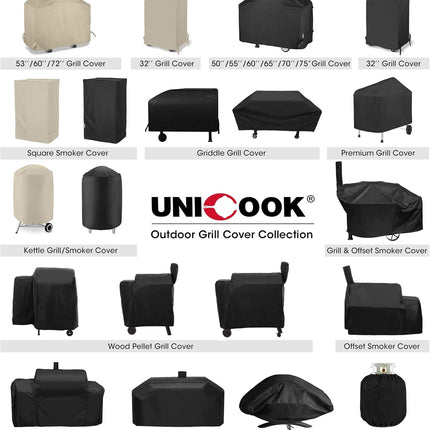 Waterproof Portable Grill Cover for Weber Q2000, Q200 Series and Baby Q Gas Grill, Compared to Weber 7111, All Weather Protection, Black.
